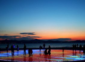 Sunset-Zadar-city
